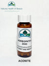 Aconite homeopathy for cold and temperature symptoms. A homeopathic remedy for fear and anxiety